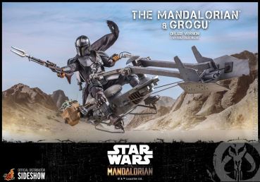 Star Wars The Mandalorian Action Figure 2-Pack 1/6 The Mandalorian & Grogu Deluxe Version 30 cm