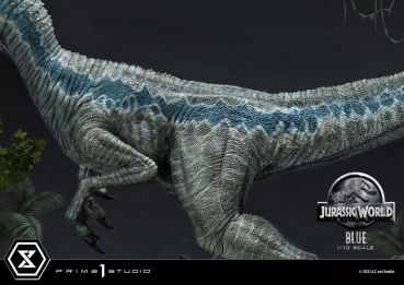 Jurassic World: Fallen Kingdom Prime Collectibles Statue 1/10 Blue (Open Mouth Version) 17 cm