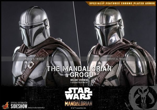Star Wars The Mandalorian Actionfiguren Doppelpack 1/6 The Mandalorian & Grogu Deluxe Version 30 cm
