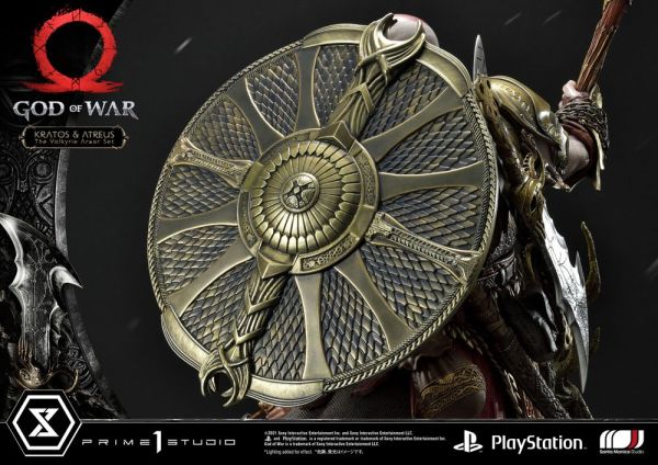 God of War Premium Masterline Series Statue Kratos and Atreus in the Valkyrie 72 cm