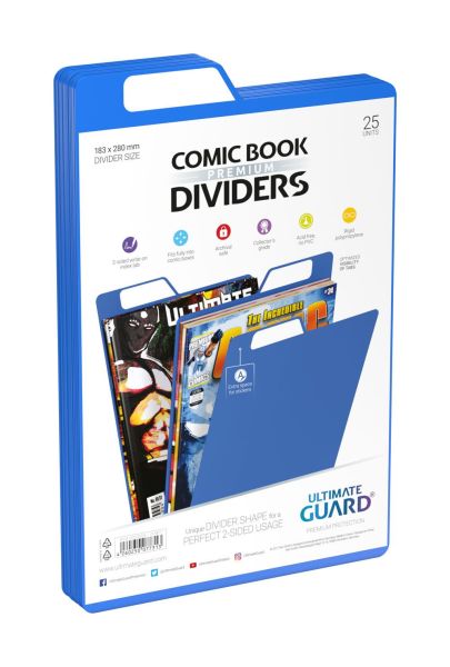 Ultimate Guard Premium Comic Book Dividers Blau (25)